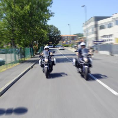 Motociclisti della Polizia Municipale